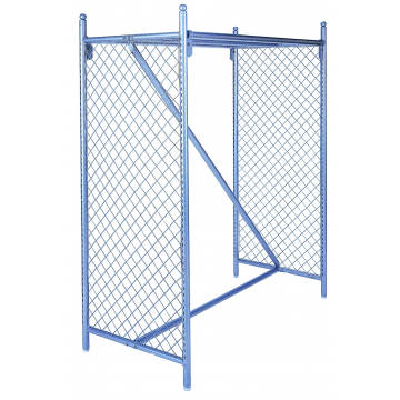 50-1/2"L X 24-3/4"P X 60"H ÉTAGÈRE À TRINGLE DOUBLE POUR PLANCHER. UNE ÉTAGÈRE FERMÉE PERMET D’ÉTALER SUR DEUX COTÉS POUR ACCOMMODER DES CHARGES LOURDES. CHAINLINX EST IDÉAL POUR DES VÊTEMENTS SPORTIFS ET DE TOUS LES JOURS ET LES ARTICLES DE SPORT.  CRÉÉ 