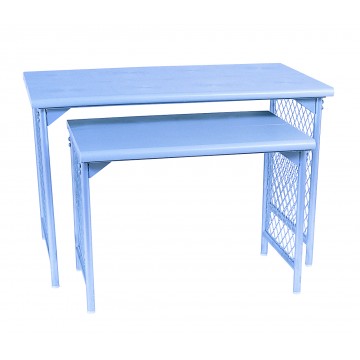 JOLIE JEU DE TABLES EMPILABLES PERMETTANT AU DÉTAILLANT D’UTILISER PLUS D’ESPACE POUR LA MARCHANDISE EN DEMANDE. (TABLETTES DURON)