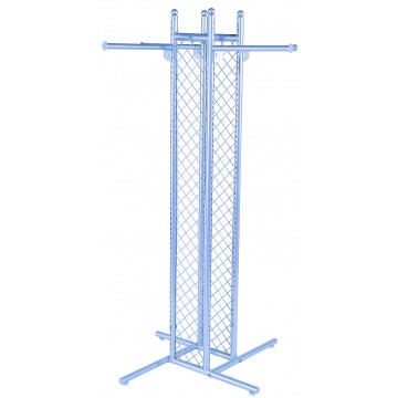 PRÉSENTOIR 4 COTÉS DE 70’’ HAUTEUR AVEC 4 FRONTALS DE 16’’ ENCOCHES DE ½’’ CENTRÉS. LES PANNEAUX ONT 10’’ DE LARGEURS