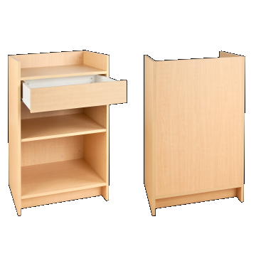 Présentoirs et comptoirs