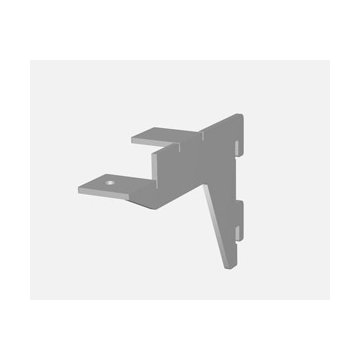 ENSEMBLE DE DEUX CROCHETS DE FIXATION POUR DES ÉTAGÈRES EN VERRE DE 8 MM.