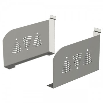 SUPPORT POUR ÉTAGÈRE EN BOIS (G&D) 10-12’’ - ARGENT GIVRÉ