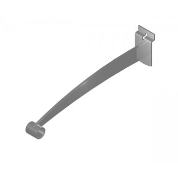 SUPPORT POUR TRINGLE 12’’ LONG POUR BARTO - ARGENT GIVRÉ