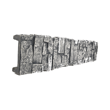 Colonne mur de pierre gris clair