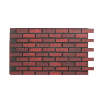 Panneau en imitation brique avec coulis foncé - Interlock