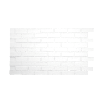 Panneau en imitation brique blanche - Interlock