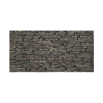 Panneau en imitation pierre empilées grise