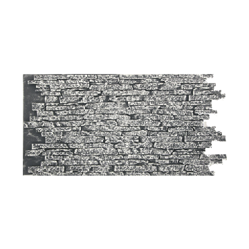 Panneau en imitation pierre empilées grise pâle - Interlock
