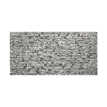 Panneau en imitation pierre empilées grise pâle
