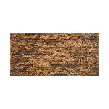 Panneau en imitation pierre empilées brune