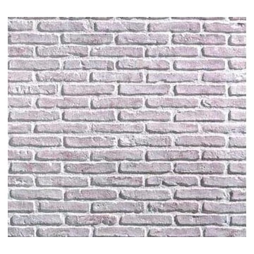 Panneau en imitation brique blanche sérusé
