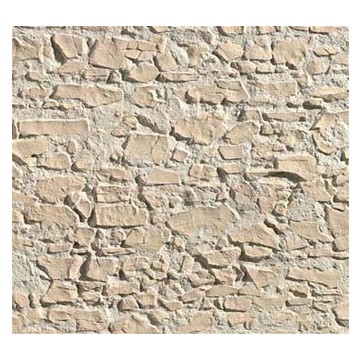 Panneau en imitation pierre sèche ocre