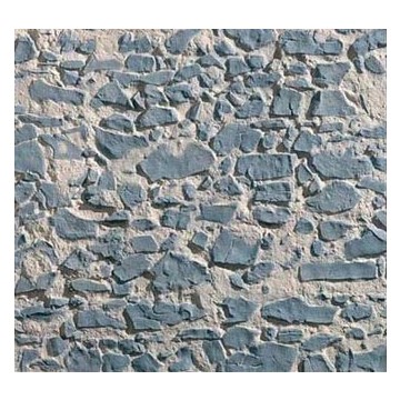 Panneau en imitation pierre sèche bleue