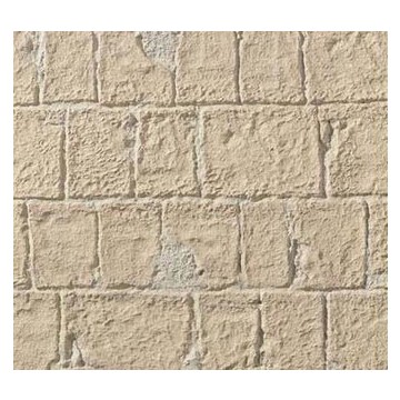 Panneau en imitation pierre taillée ocre