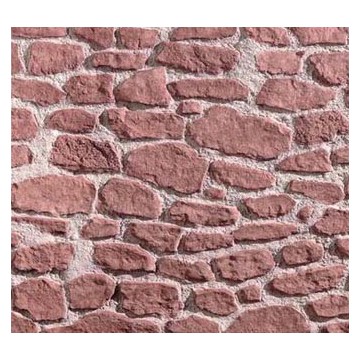 Panneau en imitation pierre ginestar rouge