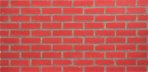 Pannean en imitation brique rouge avec coullis gris | Plastruction